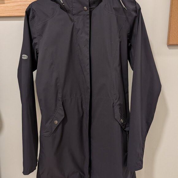 Exofficio raincoat/trench, W Small, Black - Picture 2 of 11